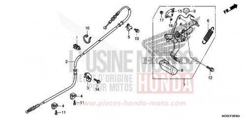 LEVIER DE STATIONNEMENT NC700DC de 2012
